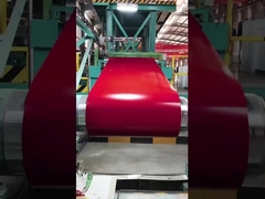 プリペイントしたガルバン化鋼 ローリング赤